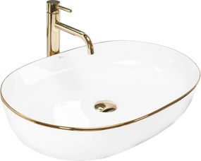 Умивалник за плот Rea CLEO White Gold Edge