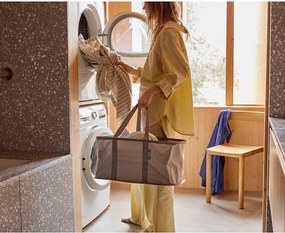 Сив текстилен сгъваем кош за пране 35 l Duo – Joseph Joseph