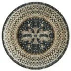 Bonna - Порцеланова чиния 19см-MESOPOTAMIA MOSAIC BLACK-(S-MT-MZPMB GRM 19DZ)(ß)