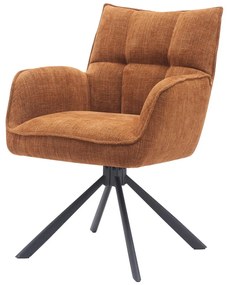 Оранжеви тапицирани трапезни столове в комплект 2 бр. Marilla – Unique Furniture