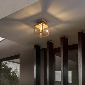 Индустриален външен плафон дърво с прозрачно стъкло - Rotterdam