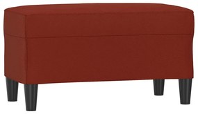 349395 vidaXL Пейка, виненочервена, 70x35x41 см, изкуствена кожа