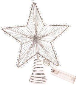 Светлинна декорация на батерии в сребрист цвят Startop – Dakls