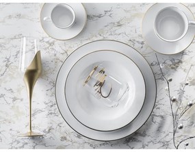 Бели порцеланови чаши в комплект от 6 бр. 100 ml Gold Chic – Villa Altachiara