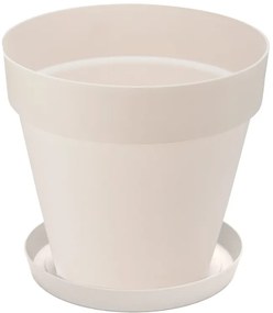 Саксия Yali - 37 х 34 см - Бяла