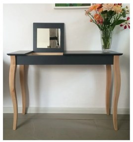 Графитно сива тоалетка с огледало Тоалетка, дължина 65 cm - Ragaba