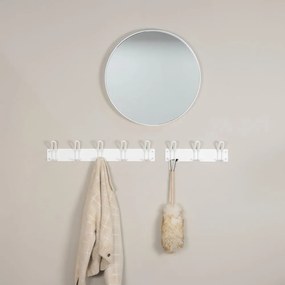 Бяла метална стенна закачалка 70 cm Miles – Spinder Design