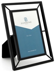 Черна метална стояща/висяща рамка 10x15 cm Prisma – Zilverstad