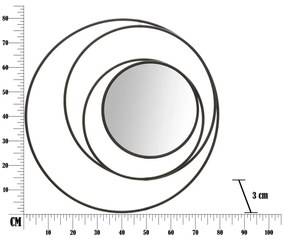 Стенно огледало Dark, ø 80 cm - Mauro Ferretti