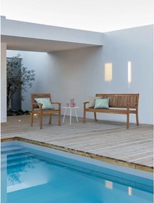 Градинска пейка от масивно дърво в естествен цвят Noemi – Bizzotto