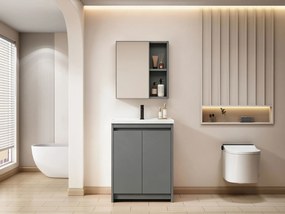 Комплект за баня Notus-Сив