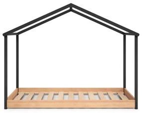 Антрацитно сиво детско легло 90 x 190 cm Arthur - Marckeric