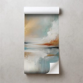 Самозалепващ тапет – Абстрактни златни и сини тонове