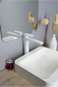 Бяла стояща батерия за мивка Spy – Sapho