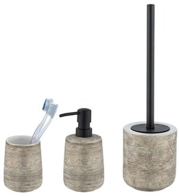 Кафяв керамичен комплект аксесоари за баня Fedio – Wenko