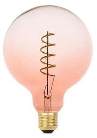 LED Крушка FILAMENT SPIRAL G125 E27/4W/230V 2000K розов