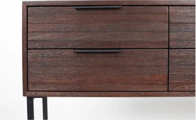 Тъмнокафяв скрин от масивно тиково дърво Webster – White Label