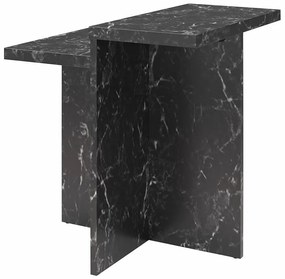 Черна масичка за кафе от декор от мрамор 56x56 cm Brielle – CosmoLiving by Cosmopolitan