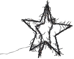 Коледна звезда черна звезда, включително LED IP44 - Brilli