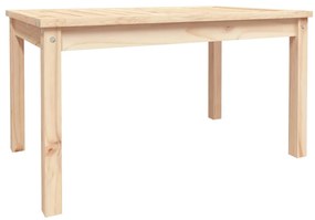 824113 vidaXL Градинска маса, 82,5x50,5x45 см, борово дърво масив