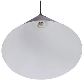 Тъмнокафява висяща лампа с метален абажур ø 32 cm Dunca - Candellux Lighting