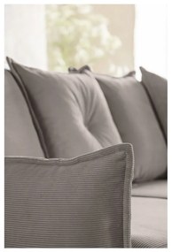 Светлокафяв велурен разтегателен диван (променлив) Lazy Lukka - Miuform