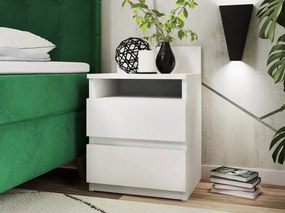 Нощно шкафче Juniper Plus-Бял