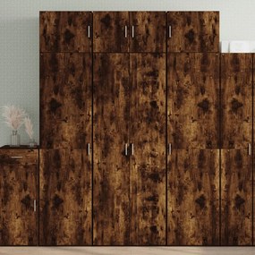 Sonata H Висок шкаф, опушен дъб, 70x42,5x185 см, инженерно дърво