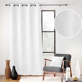 Бяло перде от шенил 140x260 cm Leo – douceur d'intérieur