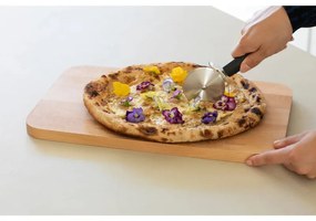 Нож за пица Brabantia Tasty+ 1008888, Предпазител, Халка за окачване, Закалена стомана, Тъмносив