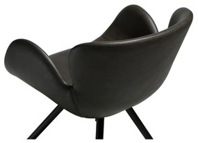 Сив тапициран трапезен стол с подлакътници Gaia – DAN-FORM Denmark