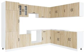 3314974 vidaXL Комплект кухненски шкафове от 14 части Kalmar, инженерно дърво
