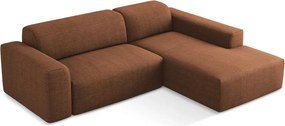 Теракотен ъглов диван (десен ъгъл) Keli – Makamii