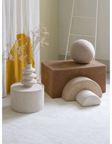 Кафяво велурено игрище от пяна 75x49x37 cm Rainbow Montessori – Wigiwama