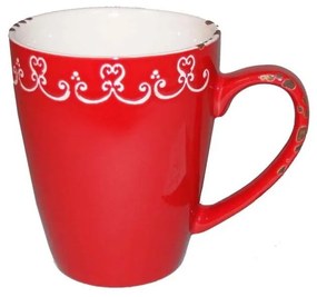 Червена керамична чаша - Antic Line