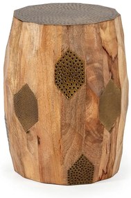 Кръгла странична масичка от масивно манго ø 29 cm Fabia – MOME