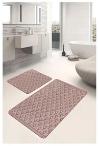 Кафяви кадифени килими за баня в комплект от 2 бр. 60x100 cm – Mila Home