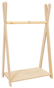 Детска закачалка от декор от бор в естествен цвят 60x97 cm Montessori – Meowbaby