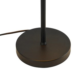 Ретро настолна лампа черна със злато - Magnax