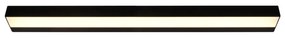 Матово черно LED осветление за стена (дължина 90 см) Rocco - Trio