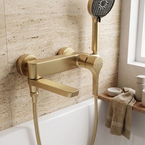Смесител за вана PREMIUM REA Maxim Brush Gold