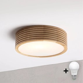 BRILAGI - LED таванна лампа CARVALHO MODERN 1xE27/60W/230V Ø 27,5 см, дъб