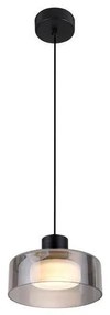 LED Пендел LED/8W/230V 3000K черен/опушен