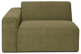 Модул за диван от зелен велур (ляв ъгъл) Sting - Scandic