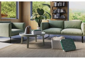 Бяла/зелена пластмасова кутия за съхранение с капак 39,5x29,5x25 cm L – Curver