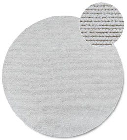 Бял ръчно изработен вълнен кръгъл килим ø 160 cm Francois – Villeroy&Boch