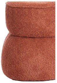Оранжева табуретка от плат букле Leyla – Light &amp; Living