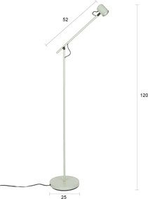 Светлозелена подова лампа (височина 120 cm) Aero – White Label
