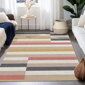 Килим подходящ за пране 120x180 cm Rosy Bandas – Mila Home