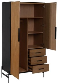 Гардероб от декор от ясен в естествен цвят 104x203 cm – Ixia